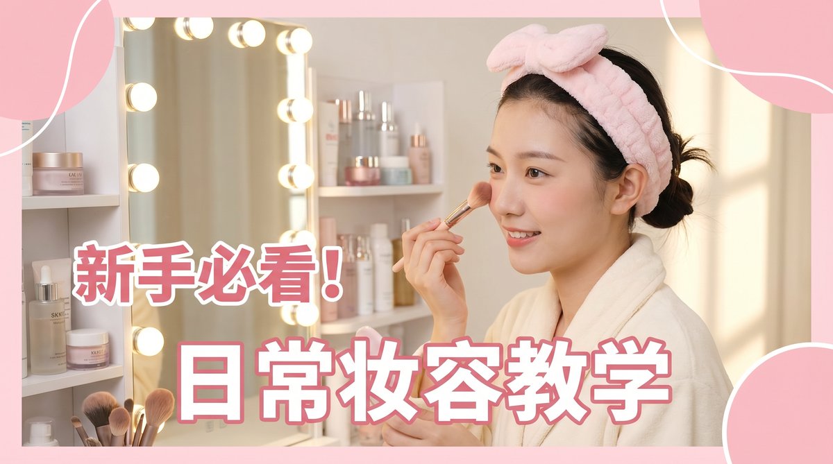 红桃视频美妆教程 - 新手必看日常通勤妆容视频教程